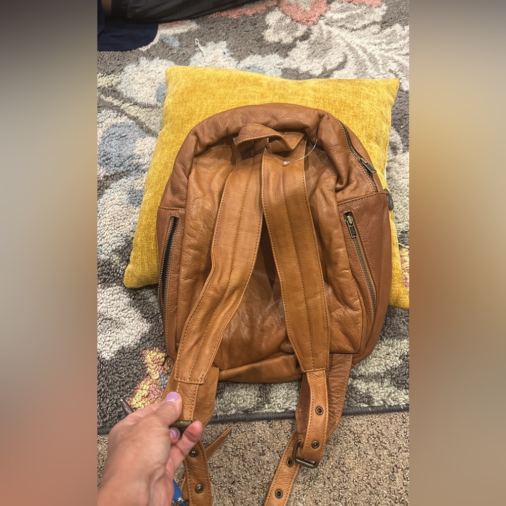 Genuine Leather Backpack - Picture 2 of 4